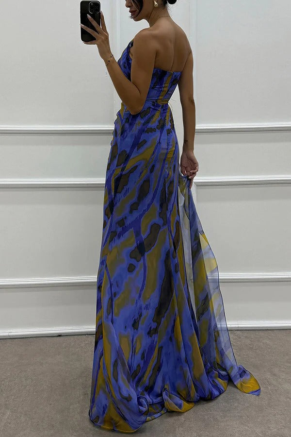 Noemi | Kolorowa Sukienka Maxi
