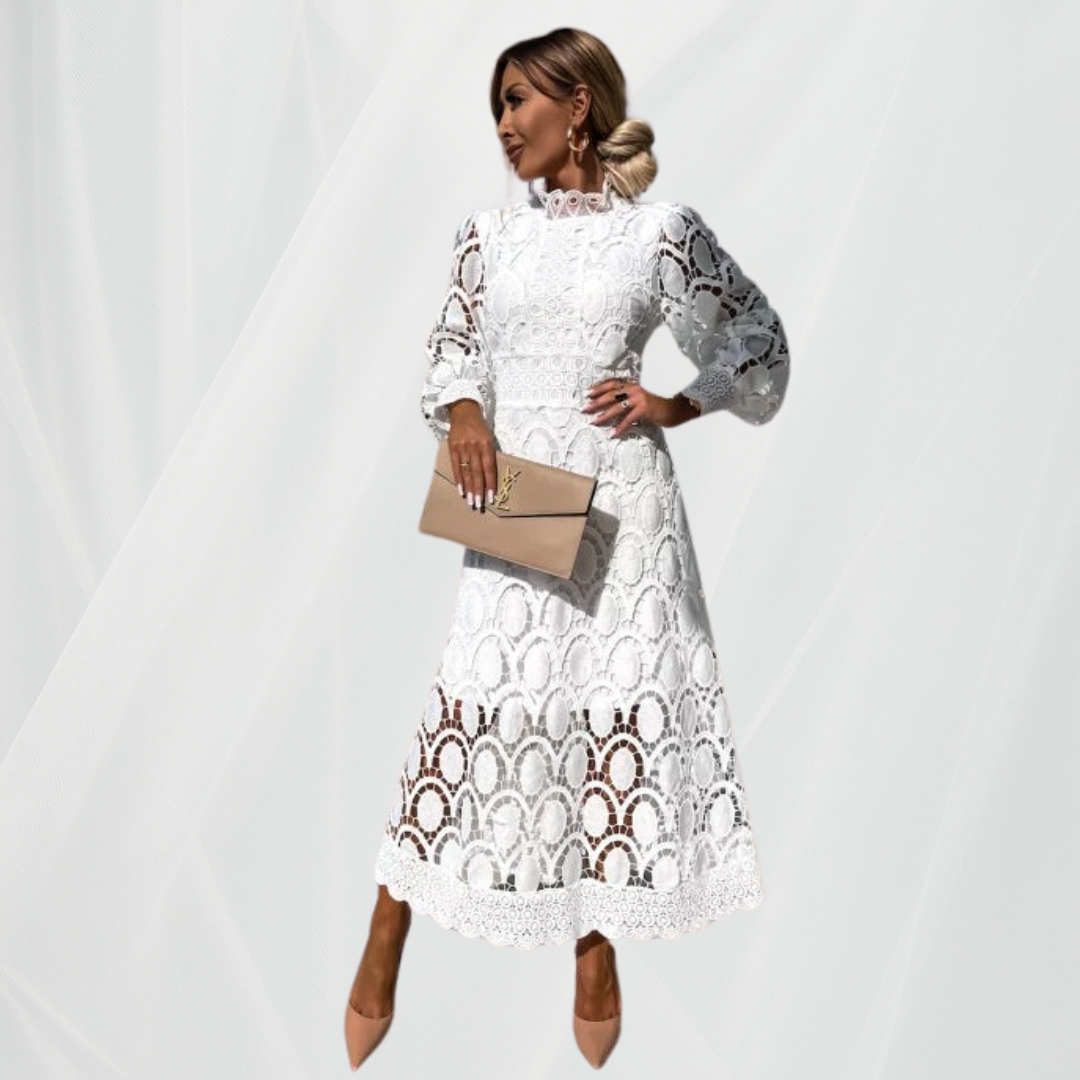 Georgia™ - Elegancka sukienka z francuskiej koronki